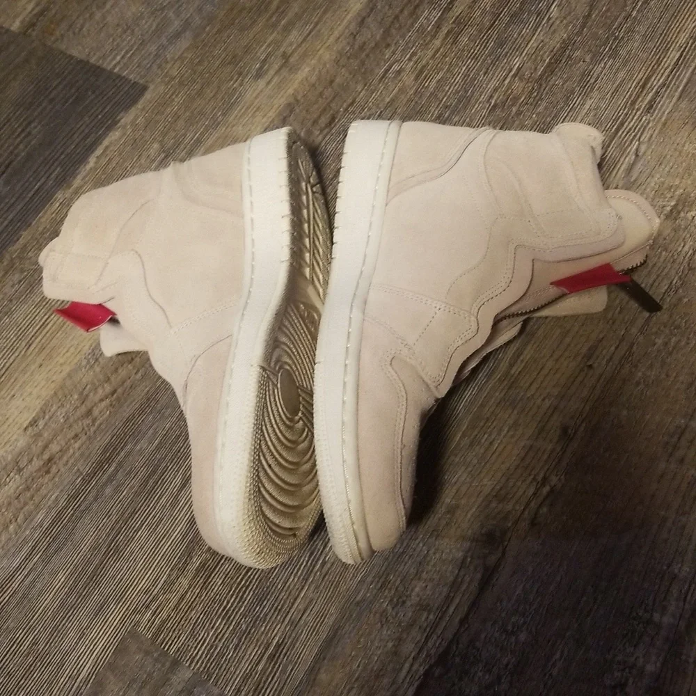 NIKE Air Jordan 10 Women Hightop Balarina Pink Suede Zip up EXCELLENT condition - Picture 4 of 17